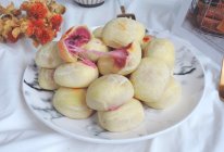 #女神野餐记#紫薯爆浆芝士仙豆糕的做法