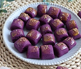 酥脆好吃的紫薯一口酥，少糖版，烘焙食谱的做法