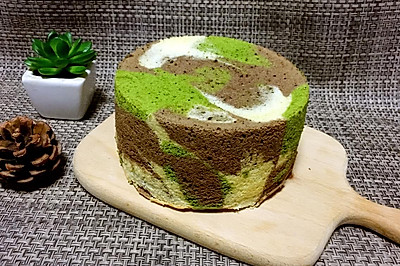 迷彩戚风蛋糕（6寸）
