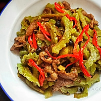 家常菜~蒜豉苦瓜的做法图解4