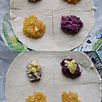 手抓饼三色派（苹果、芋头、紫薯）的做法图解12