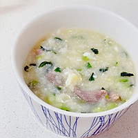 窝蛋牛肉粥的做法图解9