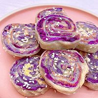 紫薯肉松手抓饼的做法图解11