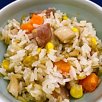 杏鲍菇彩色焖饭的做法图解5