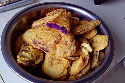 炸紫薯