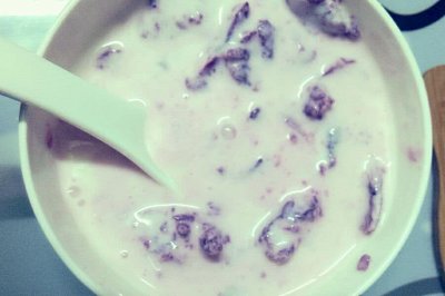 懒人减肥甜品~紫薯酸奶