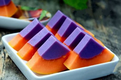 紫薯木瓜布丁