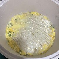 #轻食季怎么吃#低卡金针菇鸡蛋汤的做法图解8