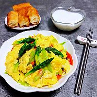 #刘畊宏女孩减脂饮食#芦笋胡萝卜炒蛋的做法图解12