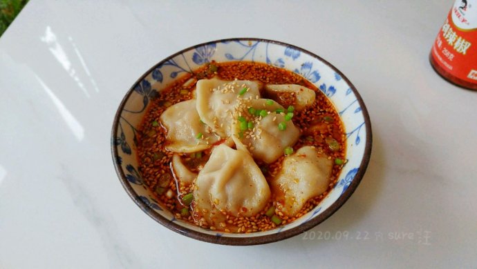 酸辣蒜辣汤水饺