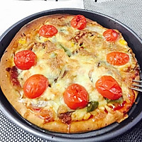奥尔良鸡肉披萨（自制披萨皮）的做法图解14