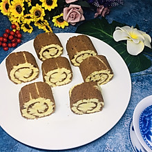 #豆果10周年生日快乐#巧克力旋风蛋糕卷