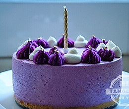 紫薯冻芝士蛋糕（6寸）的做法