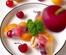 #浓情端午 粽粽有赏#春卷皮水果粽的做法