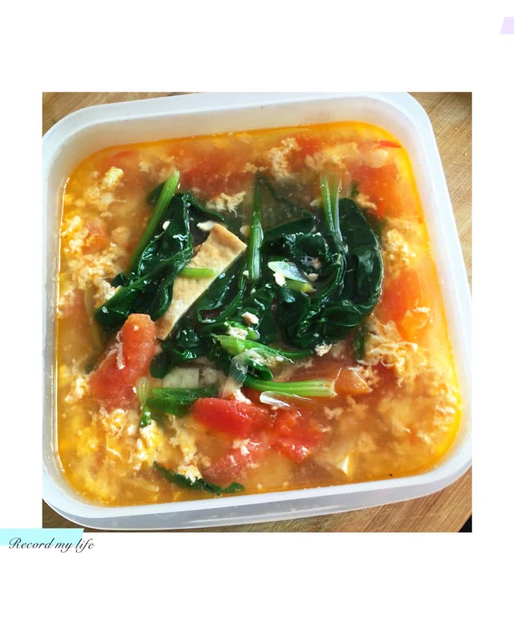 鸡蛋菠菜汤