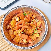小白都能轻松搞定的土豆香肠拼盘的做法图解11