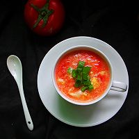 无油版 番茄鸡蛋葱花汤的做法图解10
