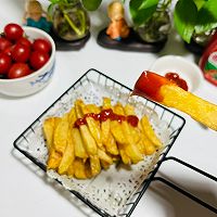 #零腹担吃夜宵#炸薯条的做法图解10