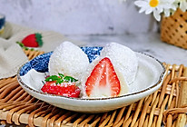 #一道菜表白豆果美食#椰蓉草莓大福的做法