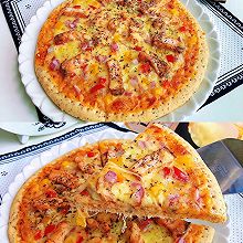高蛋白低脂-麦香挪威三文鱼披萨