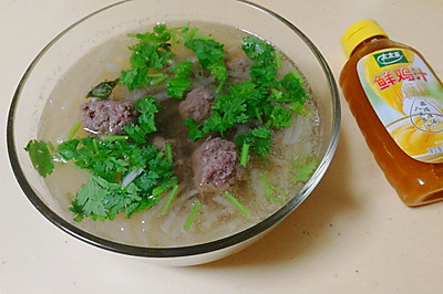 萝卜丝牛肉丸汤