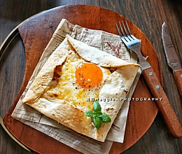 懒人早餐㊙️‼️泡菜芝士窝蛋的做法