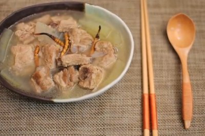 冬虫夏草排骨冬瓜汤——抗衰老的法宝