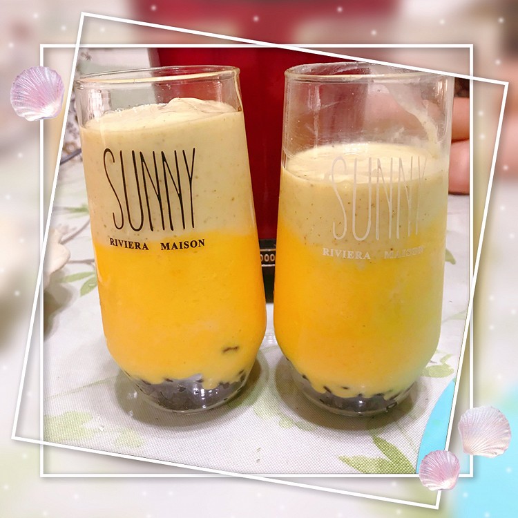 料理机出品：蜜豆分层奶昔的做法
