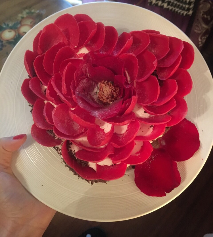 玫瑰蛋糕的做法