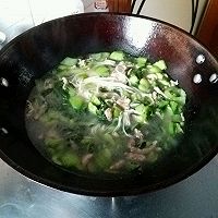青菜肉丝豆瓣面的做法图解11