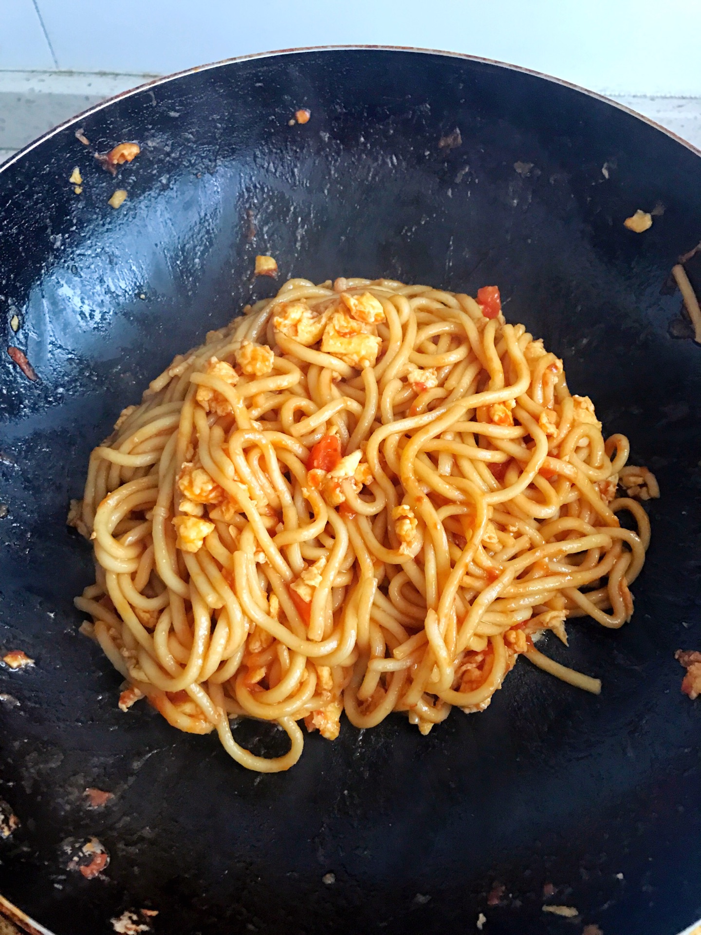 番茄鸡蛋炒面怎么做_番茄鸡蛋炒面的做法_豆果美食