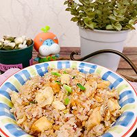 #减一点更好#鸡胸脯炒饭的做法图解11