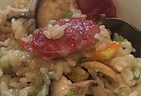 香菇腊肠焖饭的做法