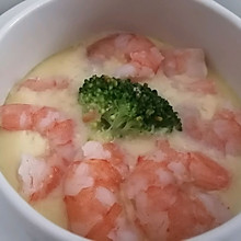 鸡蛋羹（西兰花+白虾）