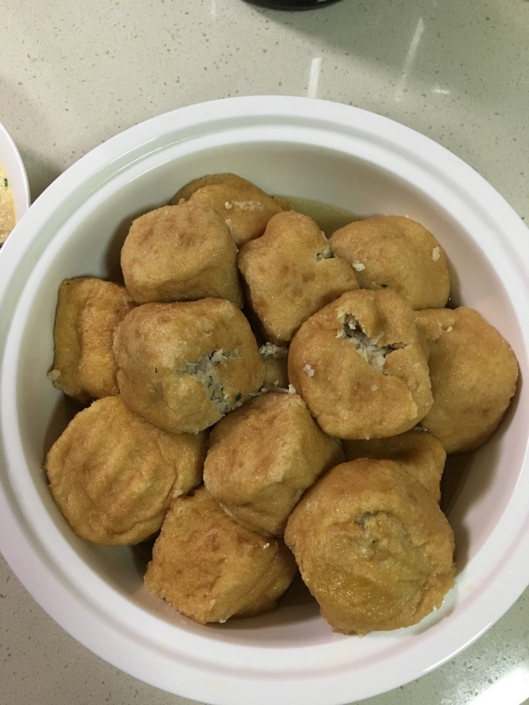 油豆腐塞肉的做法