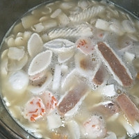 耙豌豆白蘑菇汤的做法图解5