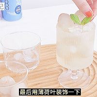 夏日冰饮【荔枝柠檬椰子气泡水】的做法图解8