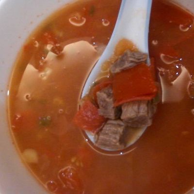 不放油的西红柿牛腩汤！