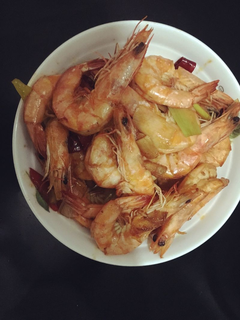 Boiled spicy shrimp
