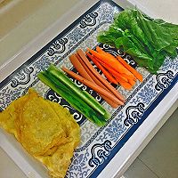 杂蔬土豆海苔卷～的做法图解2