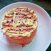 达克瓦兹酥粒红丝绒裸蛋糕