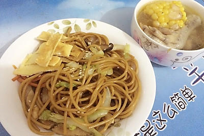 炒意大利面