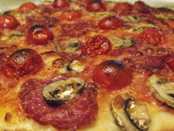 【TEEMO妈妈出品】萨拉米香肠披萨