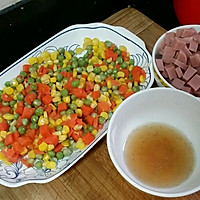 干贝火腿炒杂蔬的做法图解4