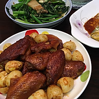 茄汁焖鸡翅鹌鹑蛋的做法图解4