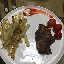 烤红酒蒜香猪肉排