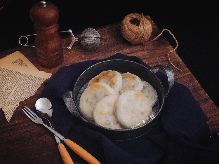 蜜豆糯米饼的做法
