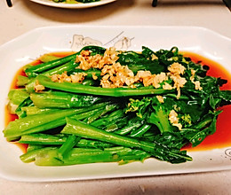 家常菜宴客菜-餐桌上必不可少的白灼蒜蓉广东菜心的做法