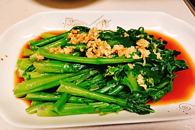 家常菜宴客菜-餐桌上必不可少的白灼蒜蓉广东菜心