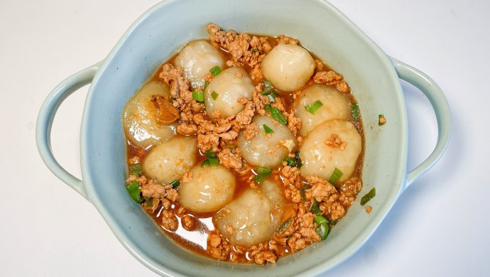 肉沫山药绘丸子